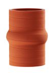Silicone Hump Hose 2.25" ID X 4" Long - Matte Red - Aramid 500F